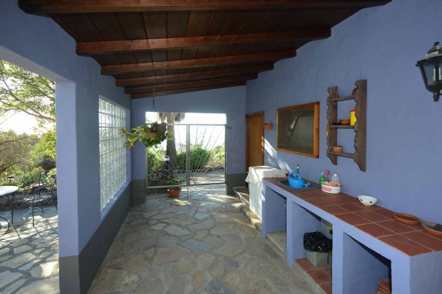 EG Apartment 1, �berdachte Terrasse