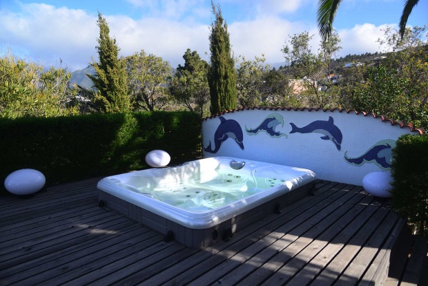 Geschtzter Jacuzzi-Bereich