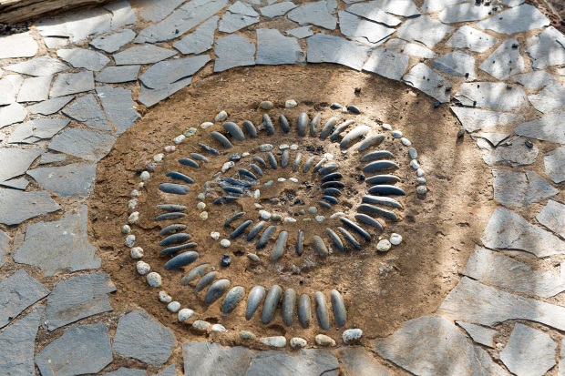 Den fr La Palma typischen Spiralen der Ureinwohner nachempfundenes Detail