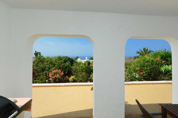 berdachte Terrasse