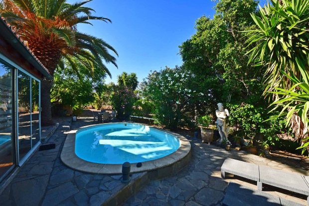 S�dwestterrasse mit Pool