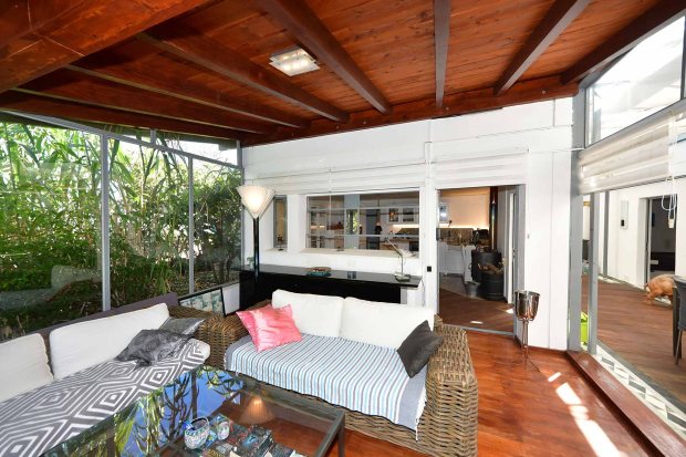 Wohnzimmer, �bergang K�che und Wintergarten