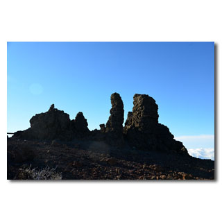 Der hchste Punkt des Roque - alte Vulkanschlote, die Wind und Wetter trotzen