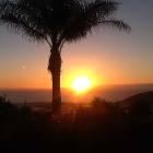 Die Westterrasse - der ideale Platz fr den Sundowner