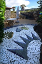 Mosaik in der Frhstcksterrasse