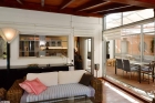 Wohnzimmer, �bergang K�che und Wintergarten