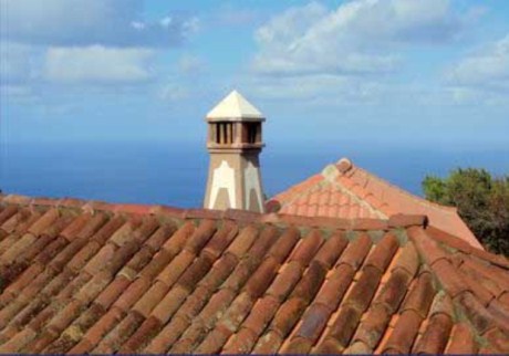 Original kanarisches Dach, hochwert. restauriert