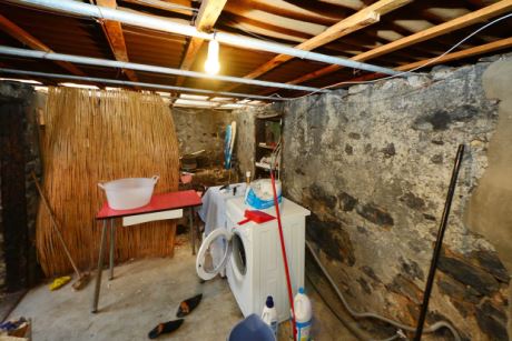 Provisorisches Bad im Nebengebäude