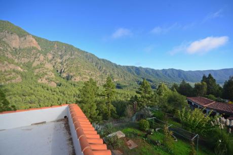 Blick vom Gästehaus auf das Haupthaus und den Nationalpark