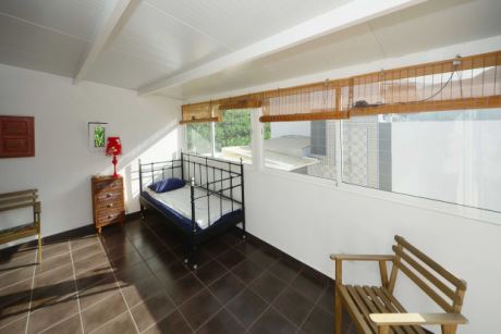 Überdachte Dachterrasse