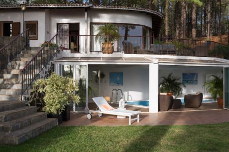 Villa in der Abendsonne