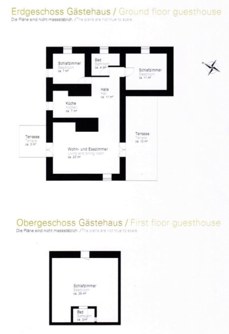 Grundrisse Gästehaus