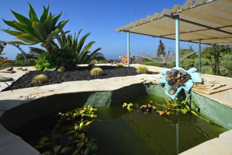 Schön angelegter Garten