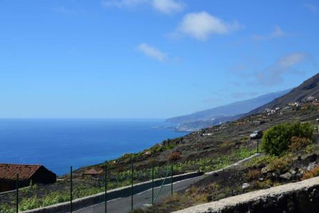 Blick nach Nordwesten bis nach Tazacorte und zum El Time