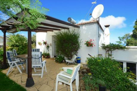 �berdachte Terrasse Eingang Hauptebene OG