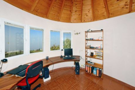 Arbeitszimmer mit Meerblick