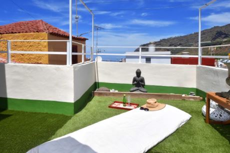 Dachterrasse mit Aussenkche und Meerblick