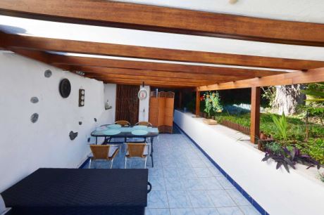 berdachte Terrasse