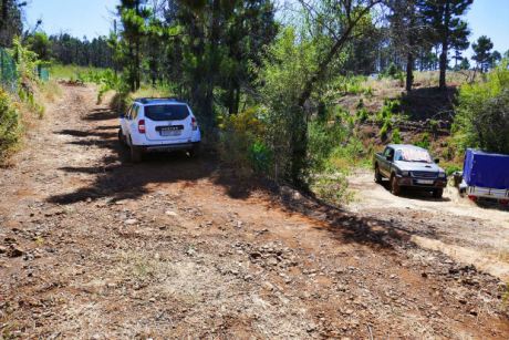 Parkm�glichkeit f�r bis zu drei 4x4