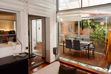 Wohnzimmer, �bergang K�che und Wintergarten, Essplatz